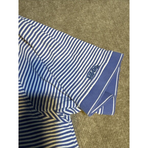IZOD Men Collared 2 Button Polo Striped contrast collar XL‎ Cotton - Picture 3 of 6